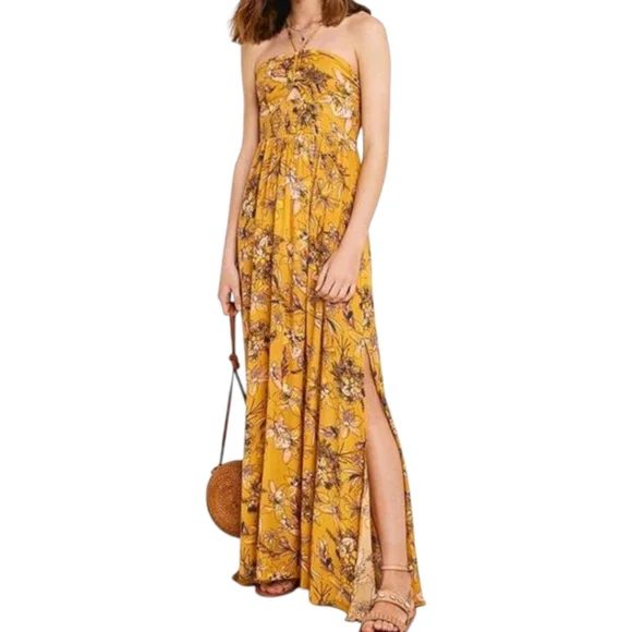 chinese dress ladies Free People Black Adella Maxi Slip Dress main image 1